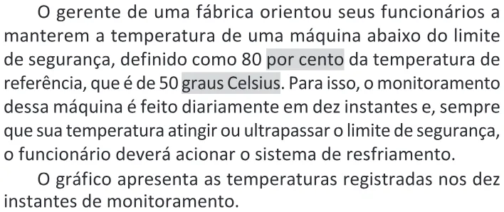 Trecho original com figura, tabela ou fórmula da questão 154 do ENEM 2025 - 2º Dia – Caderno 11 – Laranja (Braile e ledor) – Aplicação Regular - (Ledor) - Belém, Ananindeua e Marituba.