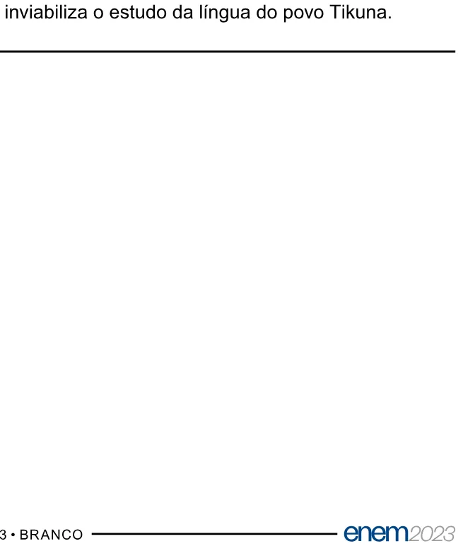 Alternativa E da questão 20 do ENEM 2023 - 1º Dia – Caderno 3 – Branco – Aplicação Regular.