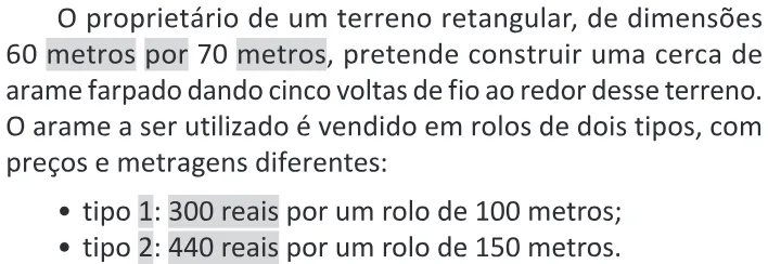 Trecho original com figura, tabela ou fórmula da questão 153 do ENEM 2025 - 2º Dia – Caderno 11 – Laranja (Braile e ledor) – Reaplicação - (Ledor).
