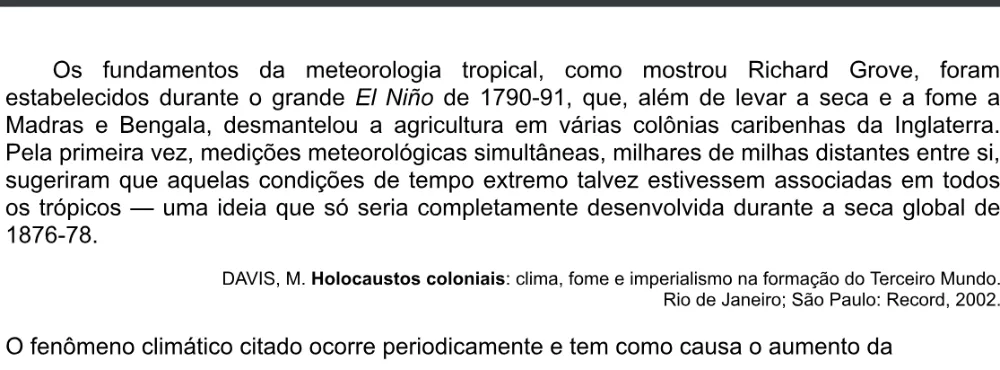 Trecho original com figura, tabela ou fórmula da questão 50 do ENEM 2020 - 1º Dia - Caderno 1 – Azul – Espanhol – Aplicação digital.