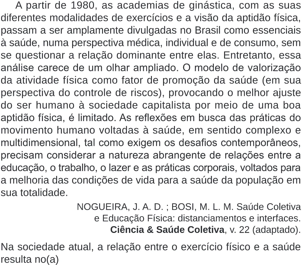 Trecho original com figura, tabela ou fórmula da questão 30 do ENEM 2024 - 1º Dia – Caderno 4 – Verde (Superampliada) – Reaplicação/PPL.