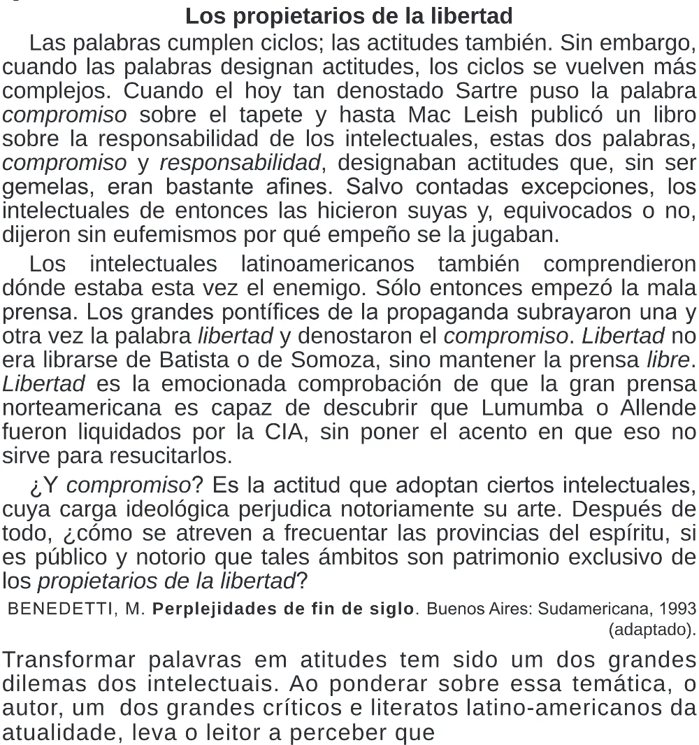 Trecho original com figura, tabela ou fórmula da questão 4 (espanhol) do ENEM 2020 - 1º Dia - Caderno 4 – Rosa (Superampliada) – Aplicação Regular.