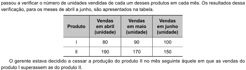 Trecho original com figura, tabela ou fórmula da questão 139 do ENEM 2023 - 2º Dia – Caderno 7 – Azul – Aplicação Regular.