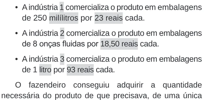 Trecho original com figura, tabela ou fórmula da questão 137 do ENEM 2020 - 2º Dia – Caderno 11 – Laranja (braile e ledor) – Reaplicação/PPL.