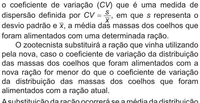Trecho original com figura, tabela ou fórmula da questão 149 do ENEM 2021 - 2º Dia – Caderno 6 – Cinza – Aplicação Regular.
