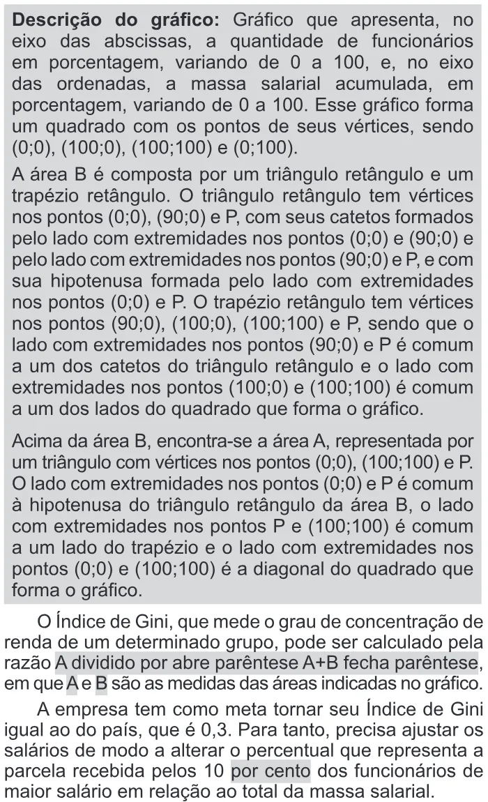 Trecho original com figura, tabela ou fórmula da questão 156 do ENEM 2016 - 2º Dia - Caderno 6 - Cinza – Aplicação regular - Ledor.