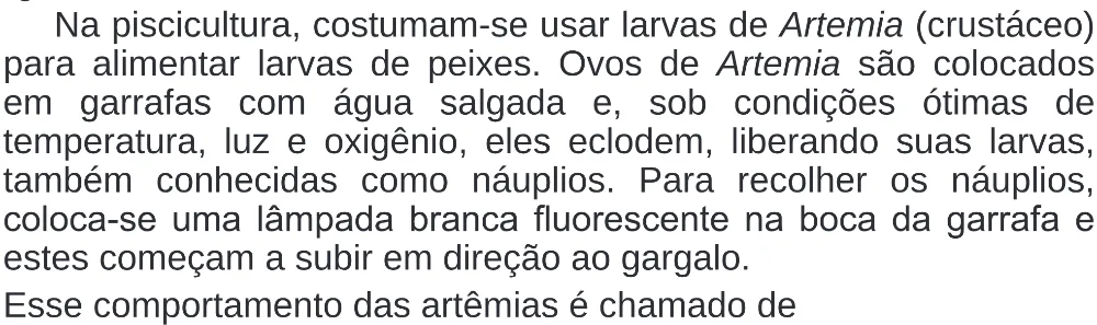 Trecho original com figura, tabela ou fórmula da questão 120 do ENEM 2019 - 2º Dia – Caderno 6 – Cinza (Superampliada) – Aplicação Regular.
