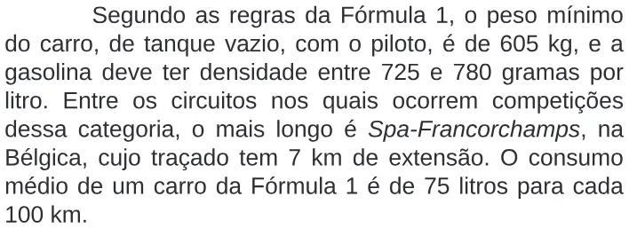 Trecho original com figura, tabela ou fórmula da questão 163 do ENEM 2009 - 2º Dia - Caderno 6 - Cinza.