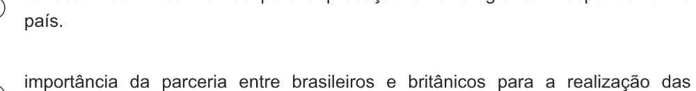 Alternativa D da questão 35 do ENEM 2021 - 1º Dia – Caderno 4 – Rosa – Espanhol – Aplicação digital.