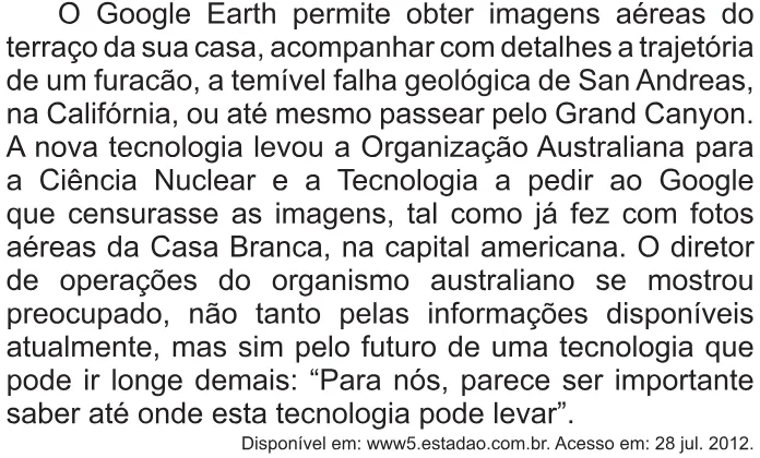 Trecho original com figura, tabela ou fórmula da questão 54 do ENEM 2021 - 1º Dia – Caderno 3 – Branco – Reaplicação/PPL/Segunda Oportunidade.