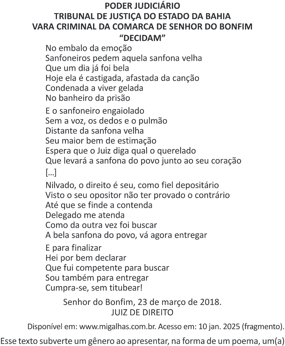 Trecho original com figura, tabela ou fórmula da questão 31 do ENEM 2025 - 1º Dia – Caderno 9 – Laranja (Braile e ledor) – Aplicação Regular - (Superampliada) - Belém, Ananindeua e Marituba.