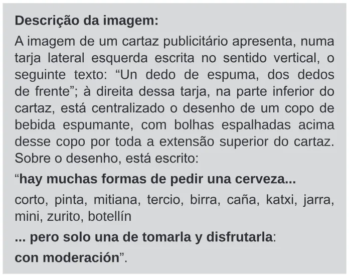 Trecho original com figura, tabela ou fórmula da questão 5 (espanhol) do ENEM 2020 - 1º Dia – Caderno 9 – Laranja (braile e ledor) – Reaplicação/PPL.
