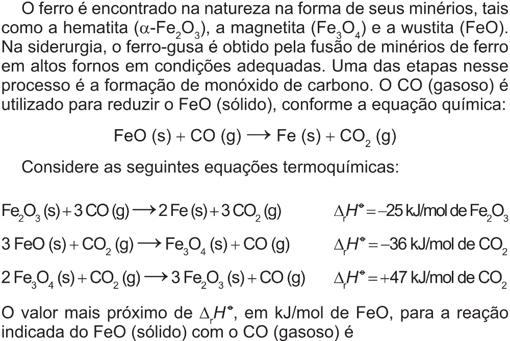 Trecho original com figura, tabela ou fórmula da questão 116 do ENEM 2017 - 2º Dia - Caderno 5 – Amarelo (Superampliada) – Aplicação regular.