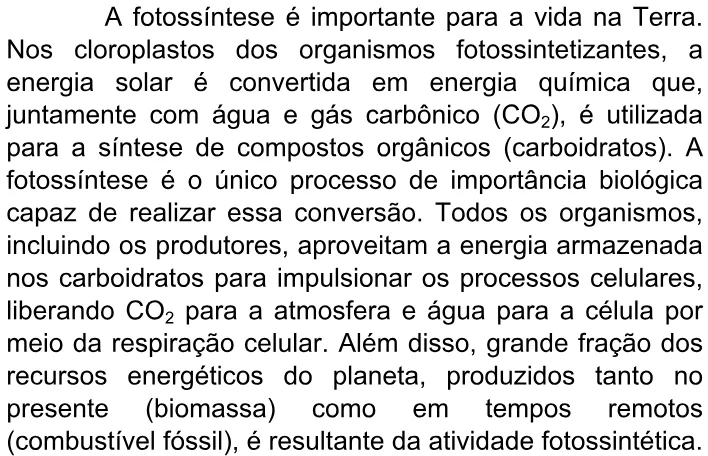 Trecho original com figura, tabela ou fórmula da questão 10 do ENEM 2009 - 1º Dia - Caderno 3 – Branco - Ledor.
