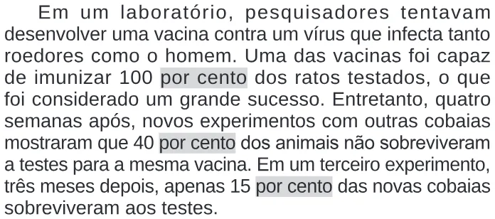 Trecho original com figura, tabela ou fórmula da questão 99 do ENEM 2024 - 2º Dia – Caderno 11 – Laranja (braile e ledor) – Reaplicação/PPL.