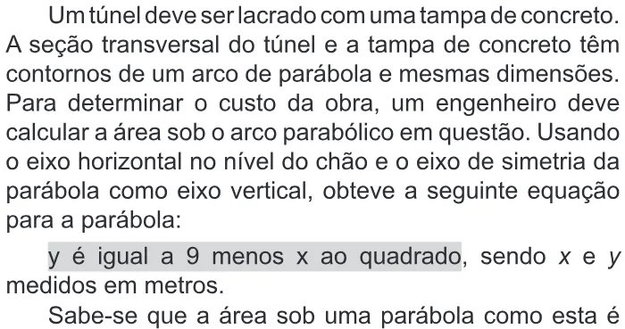 Trecho original com figura, tabela ou fórmula da questão 154 do ENEM 2016 - 2º Dia - Caderno 6 - Cinza – Aplicação regular - Ledor.