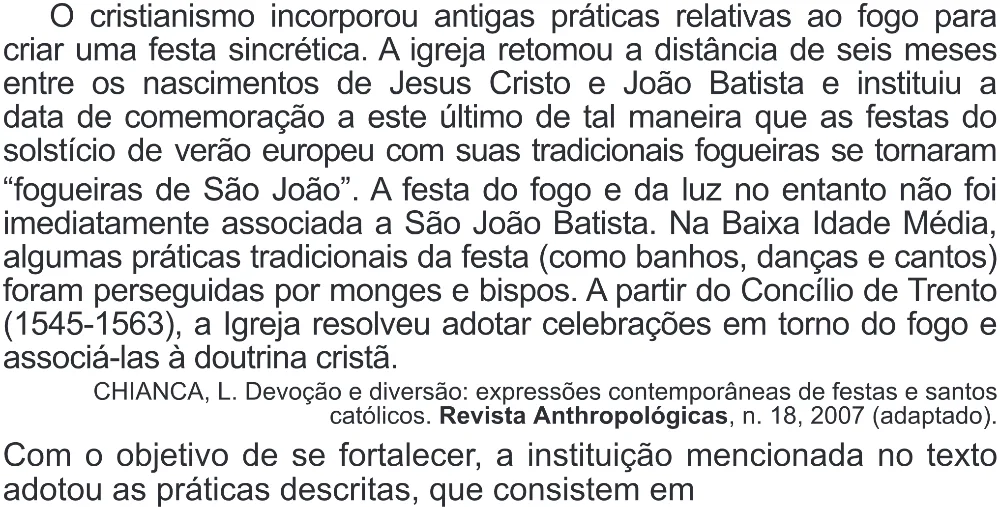 Trecho original com figura, tabela ou fórmula da questão 83 do ENEM 2019 - 1º Dia – Caderno 2 – Amarelo (Superampliada) – Aplicação Regular.