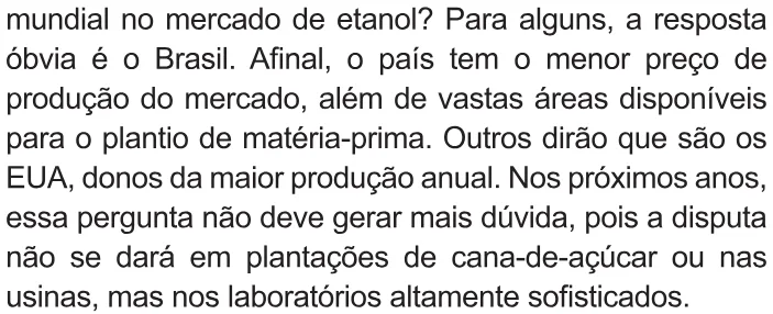 Trecho original com figura, tabela ou fórmula da questão 11 do ENEM 2010 - 1º Dia – Caderno 2 – Amarelo – Reaplicação/PPL.