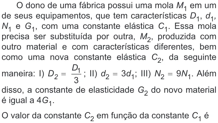 Trecho original com figura, tabela ou fórmula da questão 151 do ENEM 2019 - 2º Dia – Caderno 7 – Azul – Reaplicação/PPL.