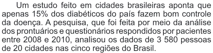 Trecho original com figura, tabela ou fórmula da questão 155 do ENEM 2014 - 2º Dia – Caderno 6 – Cinza – Terceira aplicação.
