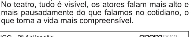 Alternativa E da questão 24 do ENEM 2021 - 1º Dia – Caderno 3 – Branco – Reaplicação/PPL/Segunda Oportunidade.