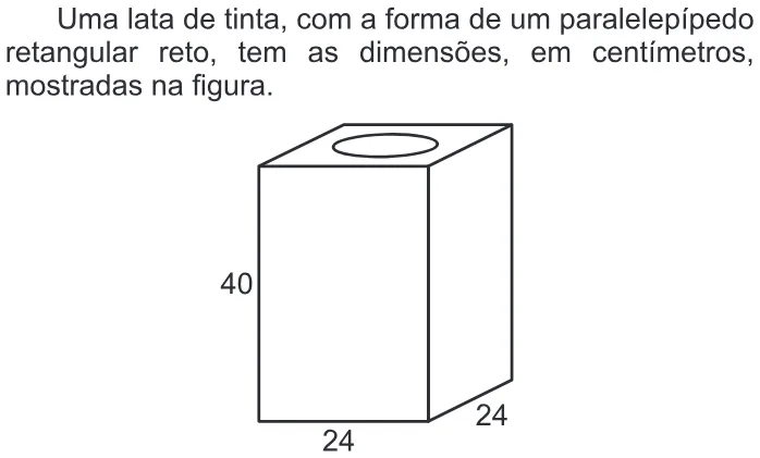 Trecho original com figura, tabela ou fórmula da questão 146 do ENEM 2014 - 2º Dia - Caderno 5 - Amarelo – Aplicação regular.