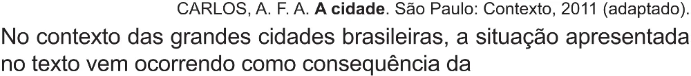 Trecho original com figura, tabela ou fórmula da questão 79 do ENEM 2021 - 1º Dia – Caderno 2 – Amarelo (Superampliada) – Aplicação Regular.