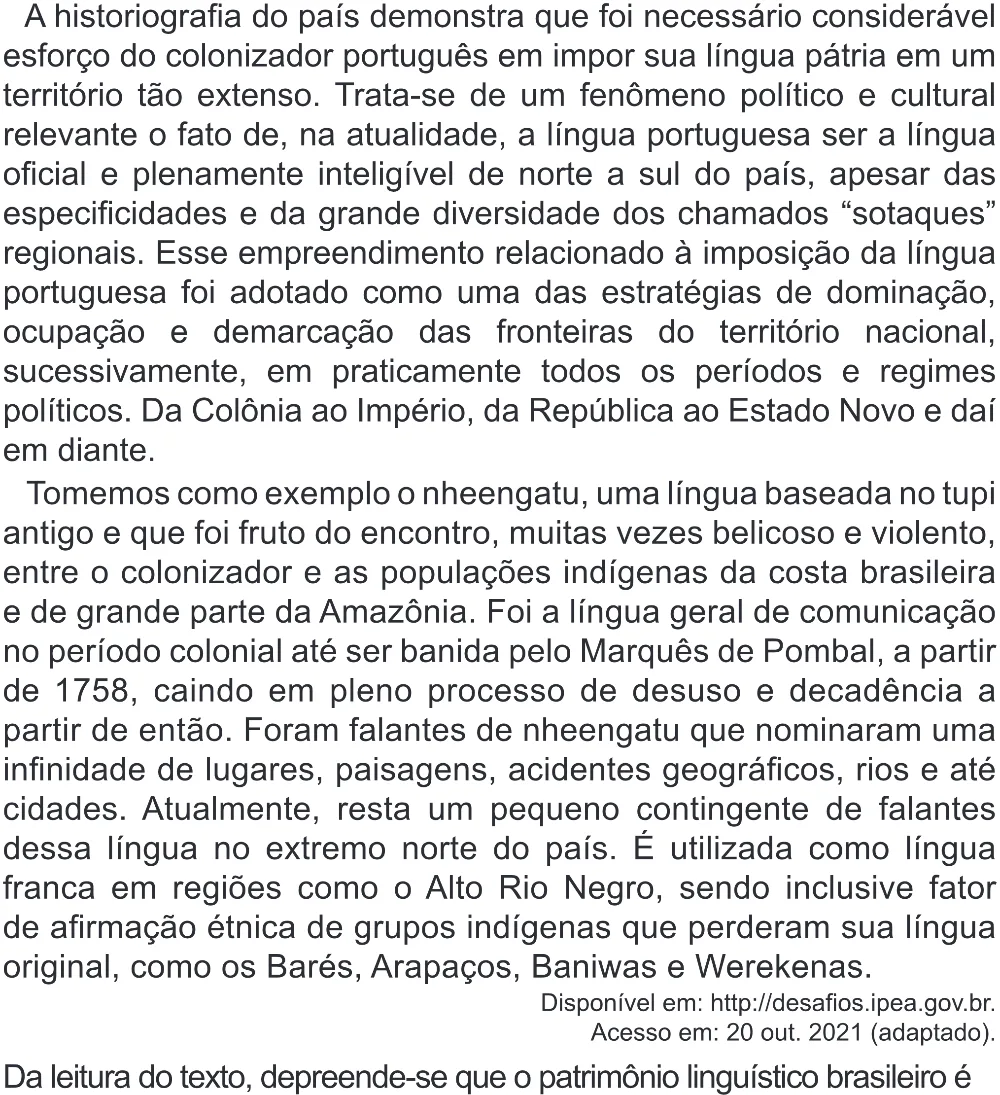 Trecho original com figura, tabela ou fórmula da questão 15 do ENEM 2022 - 1º Dia – Caderno 3 – Branco (Superampliada) – Reaplicação/PPL.