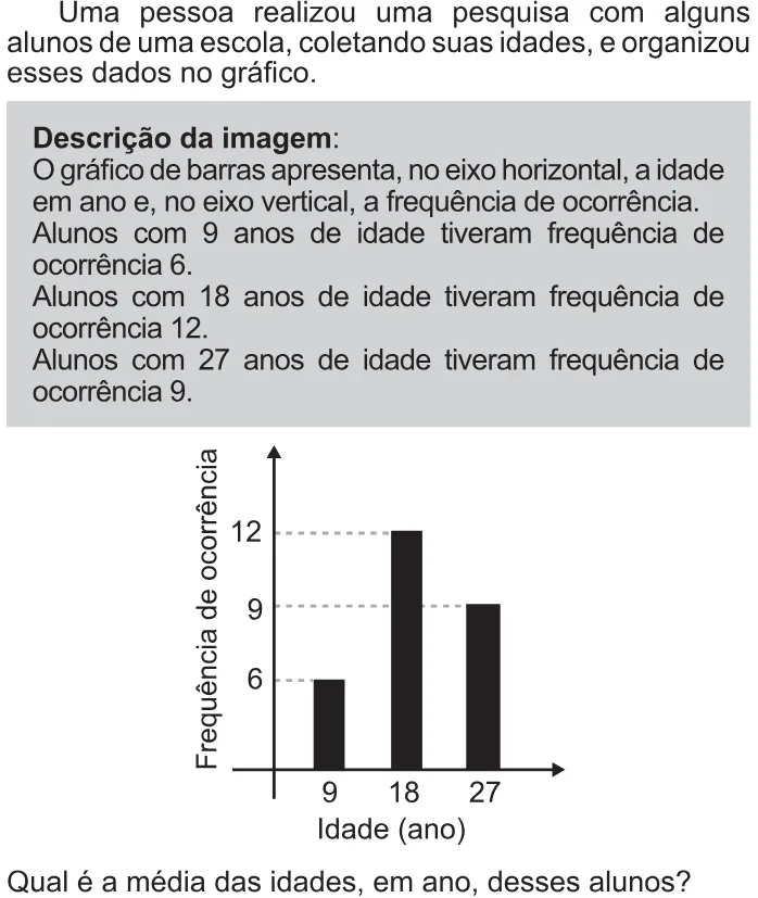Trecho original com figura, tabela ou fórmula da questão 171 do ENEM 2021 - 2º Dia – Caderno 11 – Laranja (braile e ledor) – Aplicação Regular.