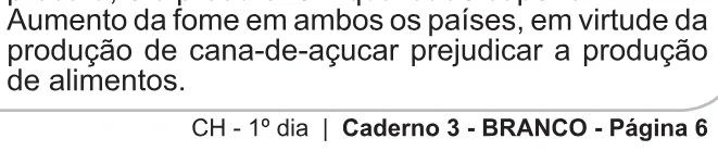 Alternativa E da questão 20 do ENEM 2010 - 1º Dia – Caderno 3 – Branco – Reaplicação/PPL.
