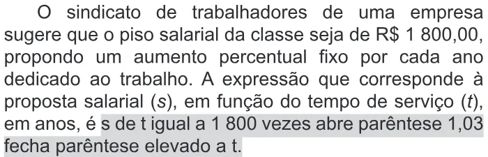 Trecho original com figura, tabela ou fórmula da questão 145 do ENEM 2015 - 2º Dia - Caderno 14 - Cinza – Reaplicação/PPL - Ledor.