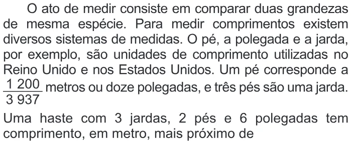 Trecho original com figura, tabela ou fórmula da questão 180 do ENEM 2016 - 2º Dia - Caderno 15 - Cinza – Reaplicação/PPL.