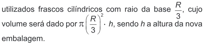 Trecho original com figura, tabela ou fórmula da questão 169 do ENEM 2016 - 2º Dia - Caderno 6 - Cinza – 2ª aplicação.
