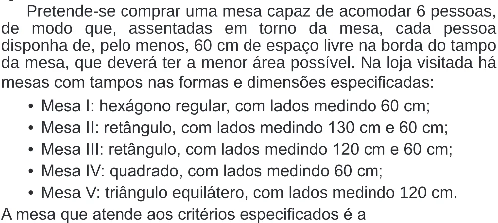 Trecho original com figura, tabela ou fórmula da questão 154 do ENEM 2020 - 2º Dia – Caderno 8 – Rosa (Superampliada) – Reaplicação/PPL.