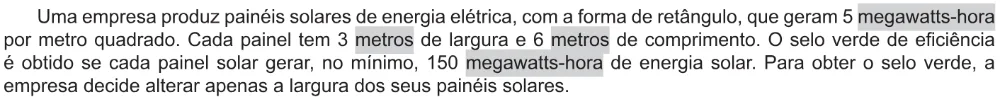 Trecho original com figura, tabela ou fórmula da questão 151 do ENEM 2021 - 2º Dia – Caderno 11 – Laranja (braile e ledor) – Reaplicação/PPL/Segunda Oportunidade.
