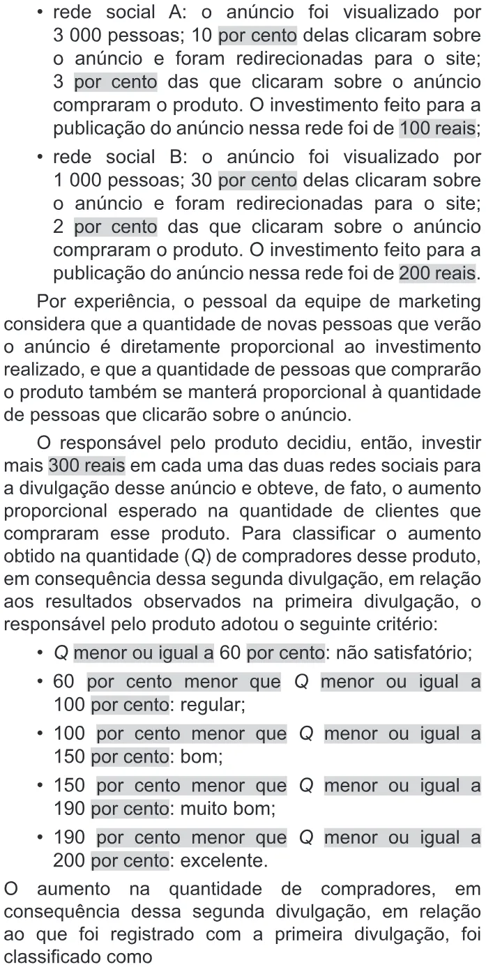 Trecho original com figura, tabela ou fórmula da questão 171 do ENEM 2022 - 2º Dia – Caderno 11 – Laranja (braile e ledor) – Aplicação Regular.