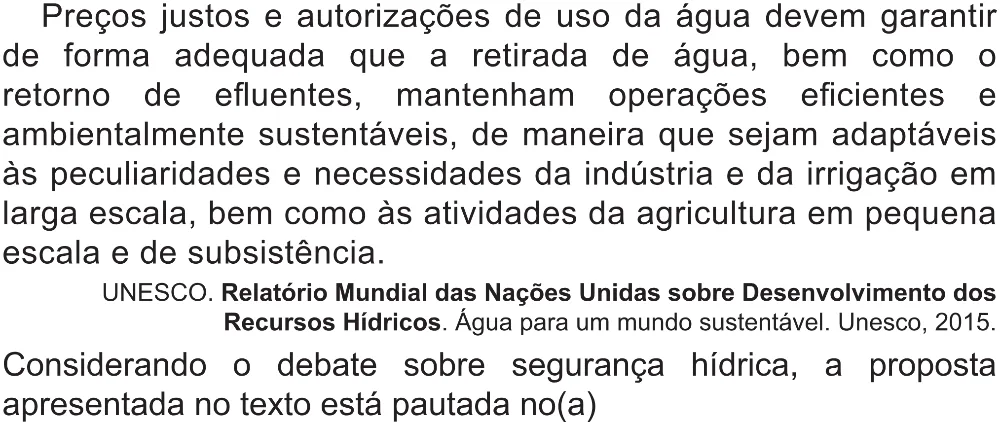 Trecho original com figura, tabela ou fórmula da questão 83 do ENEM 2021 - 1º Dia – Caderno 2 – Amarelo (Superampliada) – Aplicação Regular.