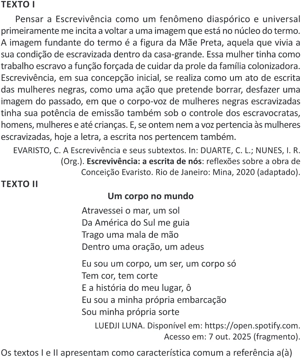Trecho original com figura, tabela ou fórmula da questão 36 do ENEM 2025 - 1º Dia – Caderno 9 – Laranja (Braile e ledor) – Reaplicação - (Superampliada).