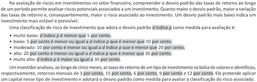 Trecho original com figura, tabela ou fórmula da questão 159 do ENEM 2025 - 2º Dia – Caderno 11 – Laranja (Braile e ledor) – Aplicação Regular - (Ledor) - Belém, Ananindeua e Marituba.