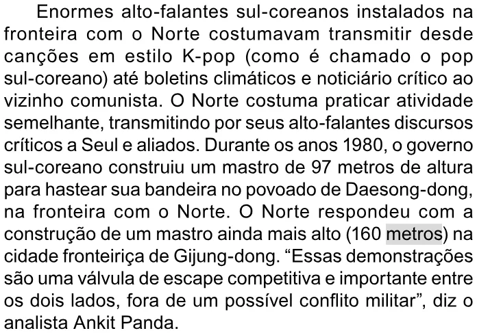 Trecho original com figura, tabela ou fórmula da questão 50 do ENEM 2023 - 1º Dia – Caderno 9 – Laranja (Braile e ledor) – Aplicação Regular.