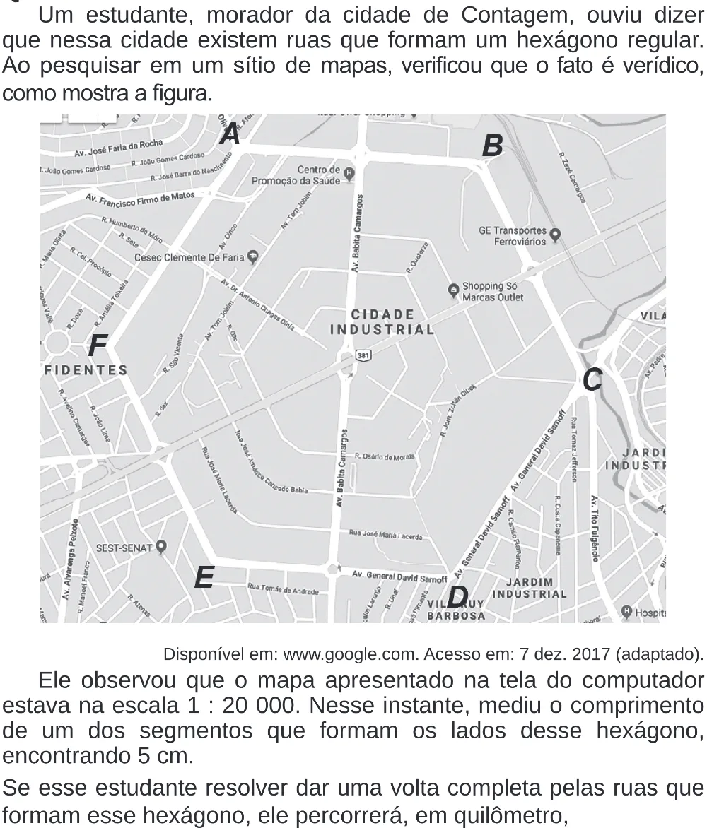 Trecho original com figura, tabela ou fórmula da questão 142 do ENEM 2020 - 2º Dia – Caderno 8 – Rosa (Superampliada) – Reaplicação/PPL.