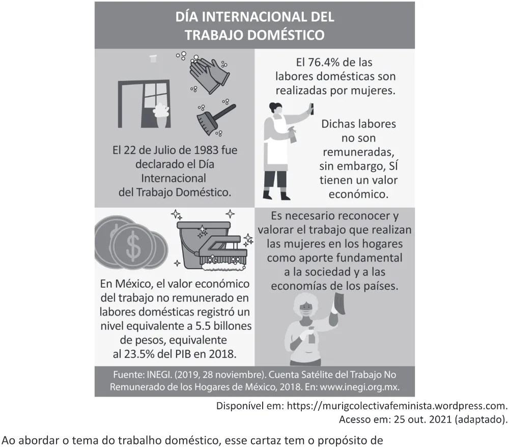 Trecho original com figura, tabela ou fórmula da questão 4 (espanhol) do ENEM 2025 - 1º Dia – Caderno 9 – Laranja (Braile e ledor) – Reaplicação - (Ampliada).