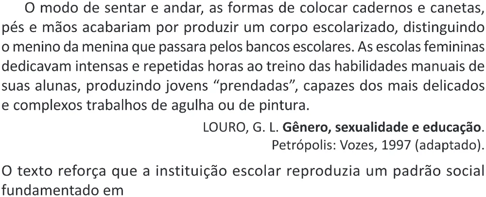 Trecho original com figura, tabela ou fórmula da questão 75 do ENEM 2025 - 1º Dia – Caderno 9 – Laranja (Braile e ledor) – Aplicação Regular - (Superampliada) - Belém, Ananindeua e Marituba.