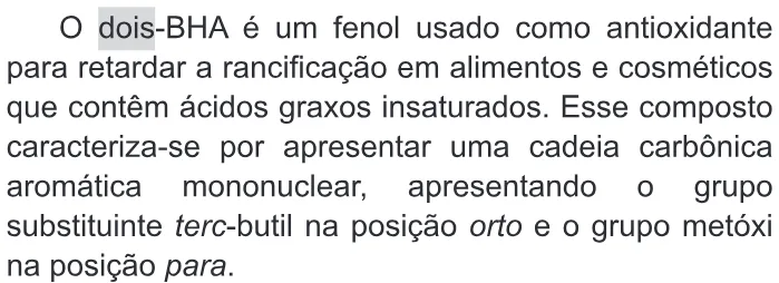 Trecho original com figura, tabela ou fórmula da questão 116 do ENEM 2019 - 2º Dia – Caderno 11 – Laranja – Reaplicação/PPL.