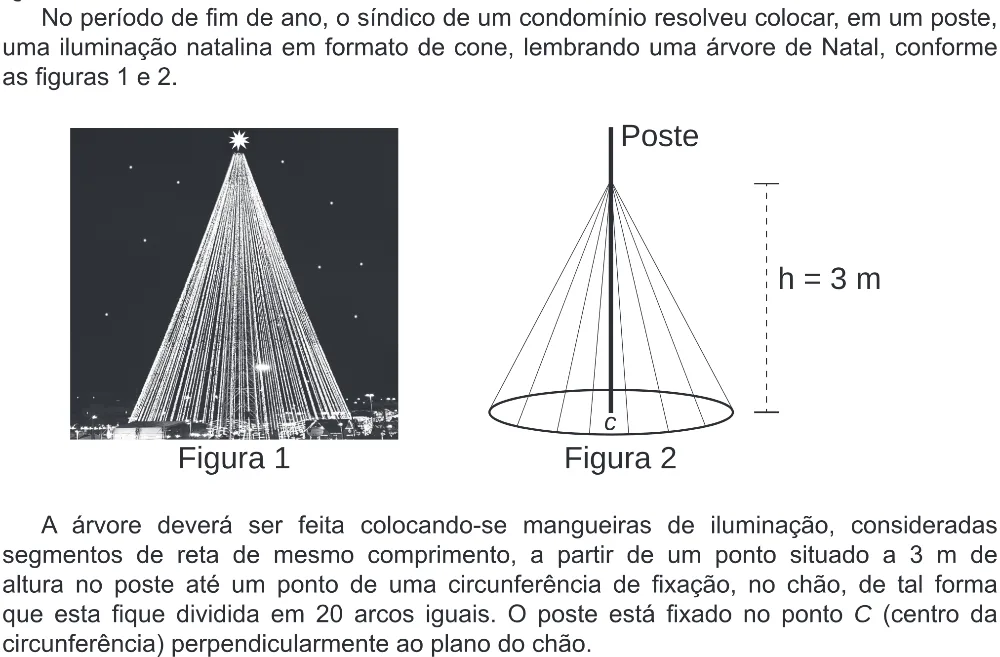 Trecho original com figura, tabela ou fórmula da questão 166 do ENEM 2020 - 2º Dia - Caderno 8 – Rosa (Ampliada) – Aplicação Regular.