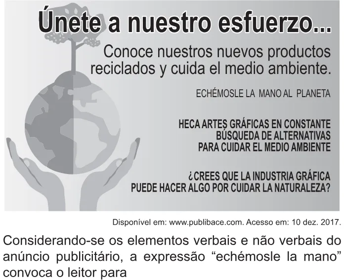 Trecho original com figura, tabela ou fórmula da questão 3 (espanhol) do ENEM 2021 - 1º Dia – Caderno 1 – Azul – Reaplicação/PPL/Segunda Oportunidade.