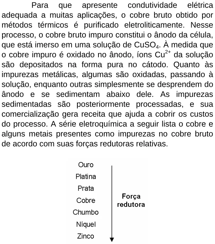 Trecho original com figura, tabela ou fórmula da questão 15 do ENEM 2009 - 1º Dia - Caderno 2 - Amarelo.