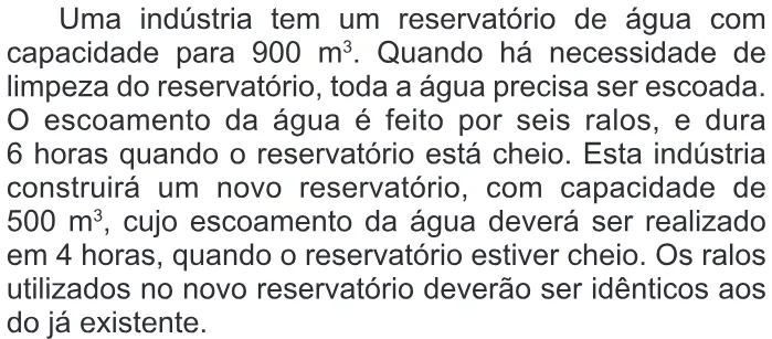 Trecho original com figura, tabela ou fórmula da questão 151 do ENEM 2013 - 2º Dia - Caderno 6 - Cinza – Ledor.