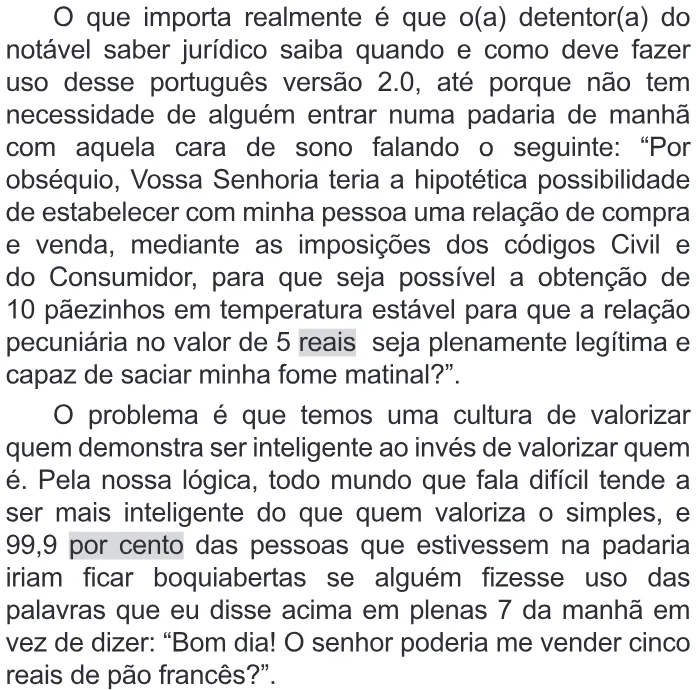 Trecho original com figura, tabela ou fórmula da questão 22 do ENEM 2022 - 1º Dia – Caderno 9 – Laranja (Braile e ledor) – Aplicação Regular.