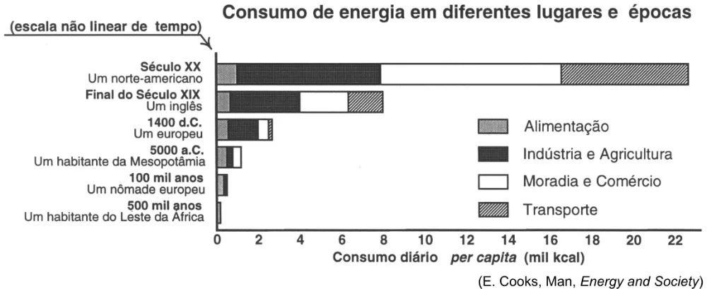 Trecho original com figura, tabela ou fórmula da questão 63 do ENEM 2004 - Caderno Amarelo.